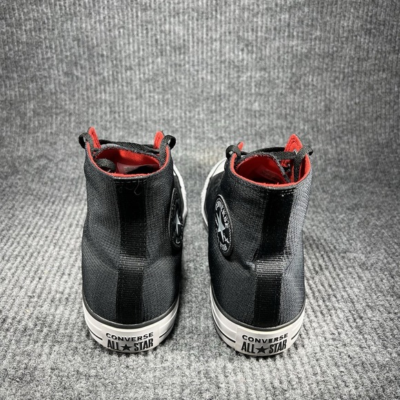 Converse Chuck Hi Nylon Men's Size 11 Black Red Shoes Sneakers Walking 162390C - Picture 4 of 12